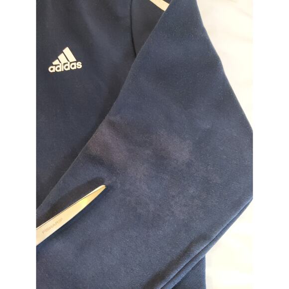 Adidas Men's Size Small Full Zip Classic Blue Hoodie - Picture 3 of 8